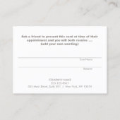 Carte de référence Lotus Holistic Health and Welln (Dos)