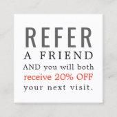 Carte de référence moderne Elegant Clean Beauty Sa (Devant)