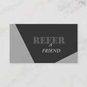 Carte de référence moderne Gris Artistique Noir Mo (Devant)