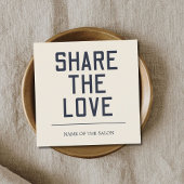 Carte de référence moderne Pastel Blue Bold Salon