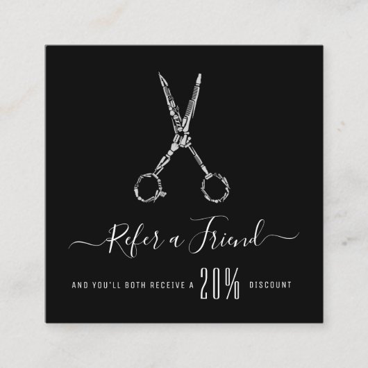 carte de référence moderne personnalisée de salon  (Devant)