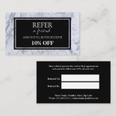 Carte de référence Motif en marbre (Devant / Derrière)