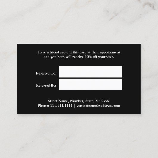 Carte de référence Motif en marbre (Dos)