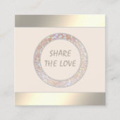 Carte de référence or moderne élégant cercle de gl (Devant)