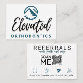 Carte de référence Orthodontique élevée (Devant / Derrière)