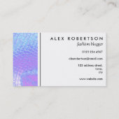 Carte de référence Pastel rose et lilas mermaid (Dos)