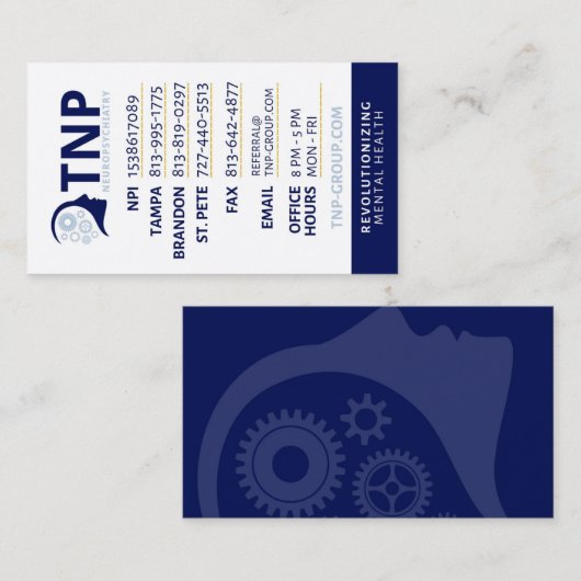 CARTE DE RÉFÉRENCE PNT (Devant / Derrière)