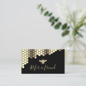 carte de référence pour abeilles à faux feuille d' (Debout devant)