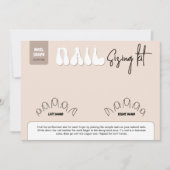 Carte de référence pour kit de dimensionnement d'o (Devant)