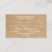 Carte de référence pour la loyauté moderne minimal (Dos)