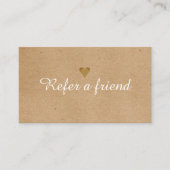 Carte de référence pour la loyauté moderne minimal (Devant)