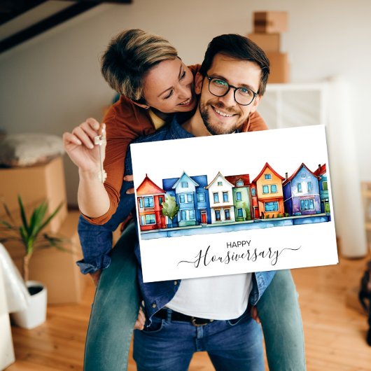 Carte de référence pour l'anniversaire de la maiso