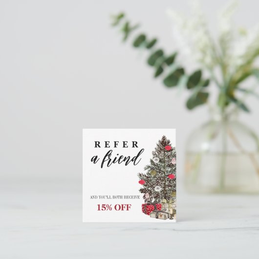 Carte de référence pour les amis de Noël (Debout devant)