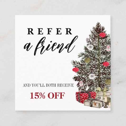 Carte de référence pour les amis de Noël (Devant)