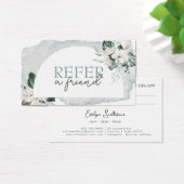 Carte de référence pour les fleurs blanches et aqu (Bureau)