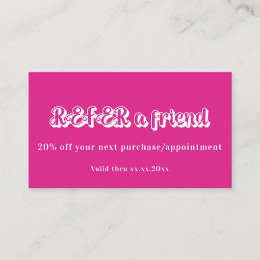 Carte de référence professionnelle à code qr blanc (Devant)