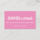 Carte de référence professionnelle à code qr blanc (Devant)