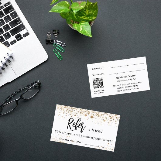 Carte de référence professionnelle de code qr de p