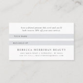 Carte de référence rose Gold Marquee (Dos)