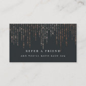 Carte de référence rose Gold Marquee (Devant)