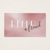 Carte de référence rose rose (Devant)