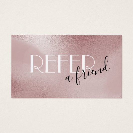 Carte de référence rose rose (Devant)