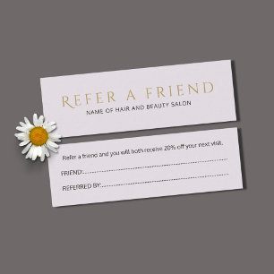 Carte de référence simple et élégante Clean Faux G