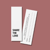 Carte de référence simple et élégante en noir et b