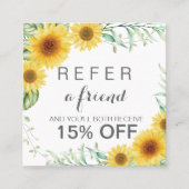 Carte de référence Sunflower (Devant)