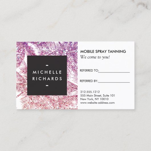 Carte de référence Tropical Purple/Pink Parties sc (Dos)