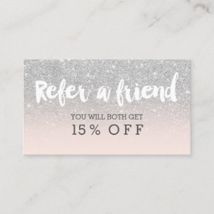 Carte de référence typographie moderne blush arg