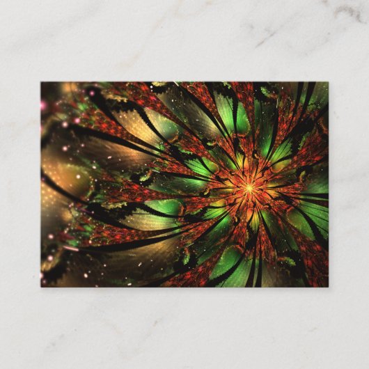 Carte De Référencement Abstract fractal flower design.   (Devant)