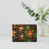 Carte De Référencement Abstract fractal flower design.   (Debout devant)