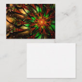Carte De Référencement Abstract fractal flower design.   (Devant / Derrière)