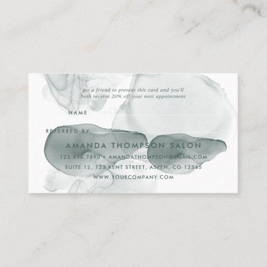 Carte De Référencement Agate Turquoise (Dos)