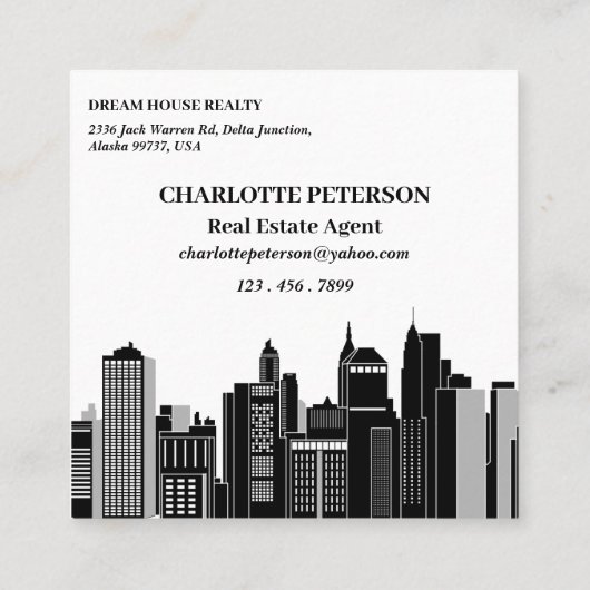 Carte De Référencement Agriculture de l'agent immobilier (Dos)