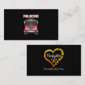 Carte De Référencement American Fire Secourt Firefighter Département Cami (Devant / Derrière)