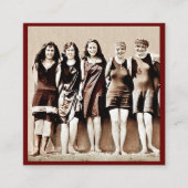 Carte De Référencement Amis en costumes de bain (Devant)