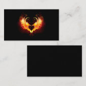 Carte De Référencement Angel Fire Heart with Wings (Devant / Derrière)
