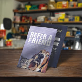 Carte De Référencement Animaux de compagnie assis Bain Salon Grooming Foo