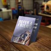 Carte De Référencement Animaux de compagnie assis Bain Salon Grooming Foo