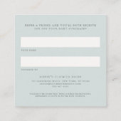 Carte De Référencement Aquarelle Dusty Blue Eucalyptus Wreath Business (Dos)