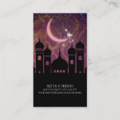 Carte De Référencement Arabian Nights Marocain Oriental Référez un ami (Devant)