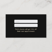 Carte de référencement| Artiste maquillage des lèv (Dos)