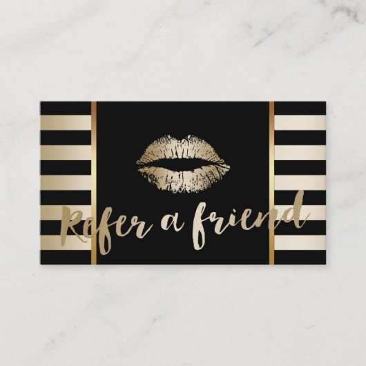 Carte de référencement| Artiste maquillage des lèv (Devant)