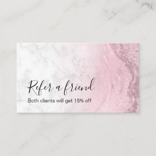 Carte De Référencement Artiste maquillage parties scintillant en marbre r