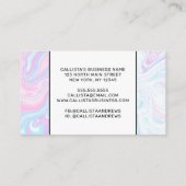 Carte De Référencement Artsy Moderne Motif en marbre rose (Dos)