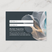 Carte De Référencement Avion Air Yoga Instructeur Pilates Fitness (Dos)