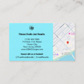 Carte De Référencement B2B Services QR Code Electrique Bleu noir (Dos)