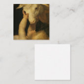 Carte De Référencement Baby Jesus Touches Lamb (Devant / Derrière)